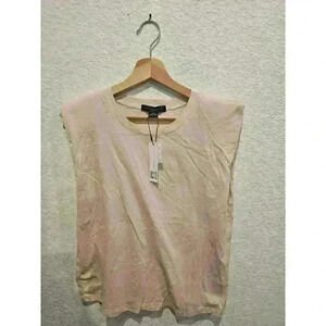 Sanctuary Shoulder Pad Sleveles Organic Cotton Viscouse material.  Extra Small.